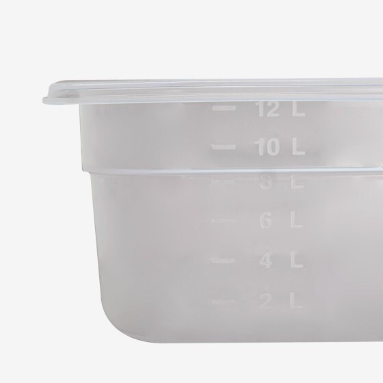Gastronorm container + lid - GN1/1 HACCP - 100 mm - 13 L - Set of 2