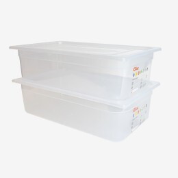 Gastronorm container + lid - GN1/1 HACCP - 150 mm - 20 L - Set of 2