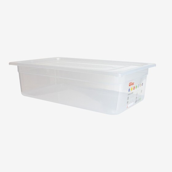 Bac gastronorme GN1/1 HACCP + couvercle - 150 mm - 20 L - Lot de 2