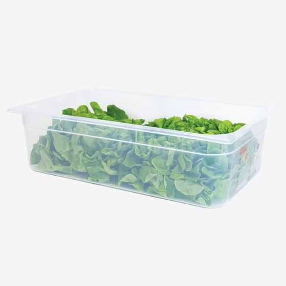Bac gastronorme GN1/1 HACCP + couvercle - 150 mm - 20 L - Lot de 2