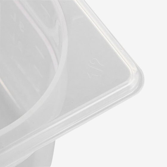 Gastronorm container + lid - GN1/2 HACCP - 100 mm - 6 L - Set of 2