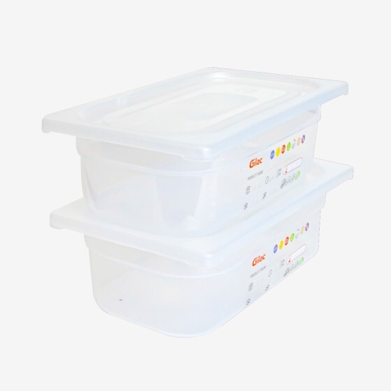 Gastronorm container + lid - GN1/3 HACCP - 100 mm - 3,8 L - Set of 2