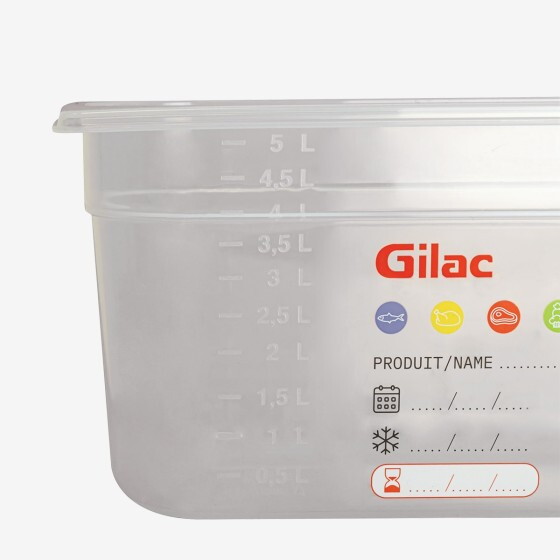 Gastronorm container + lid - GN1/3 HACCP - 150 mm - 5,5 L - Set of 2