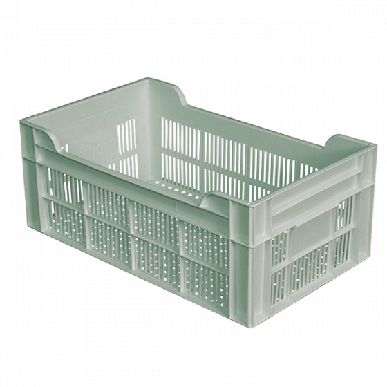 500 x 300 cm perforated crate - 20 L - light green