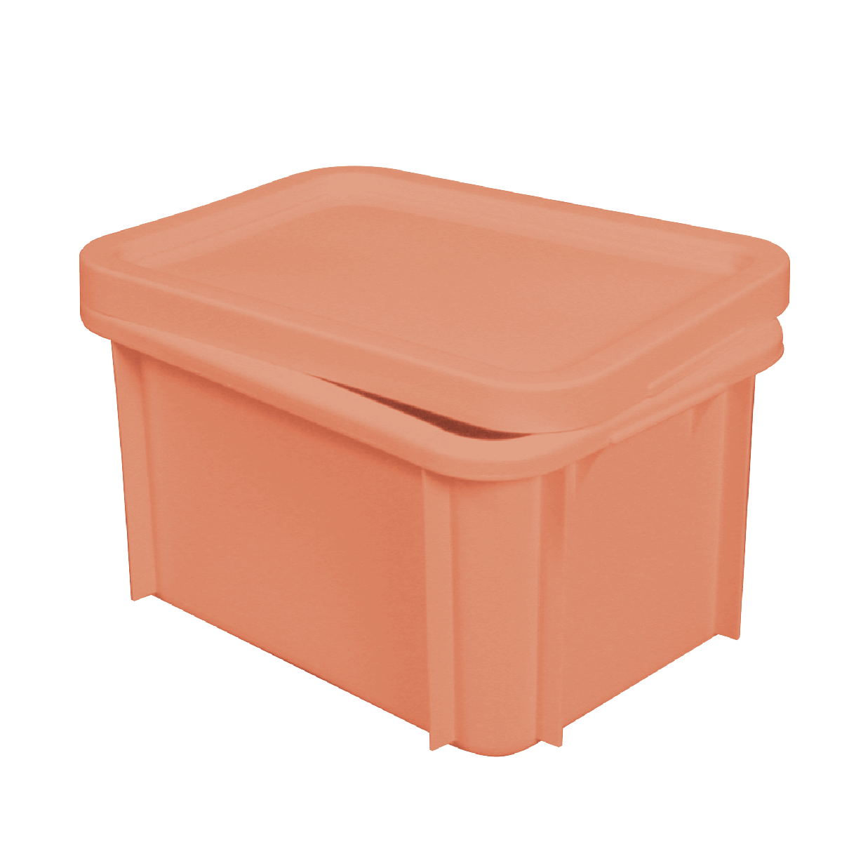 Bac renforcé avec couvercle 400 x 300 15 L - terracotta