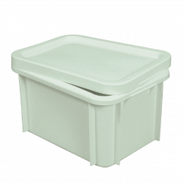40 x 30 storage container with lid - 15 L - Light green