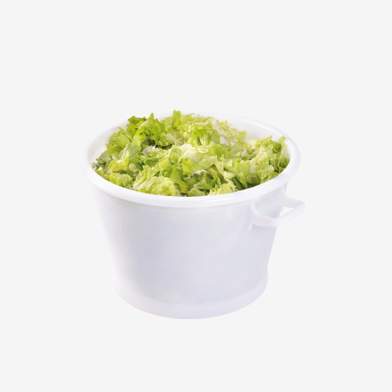 Round tub with reinforced bottom