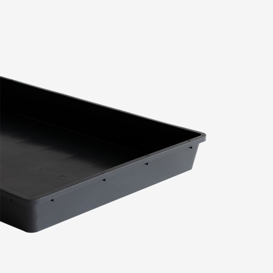 Eco-sustainable full seedling tray 565 x 425 x 80 mm - 15 L - black