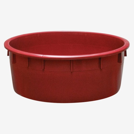 Baquet rond renforcé - de 110 L à 500 L - bordeaux