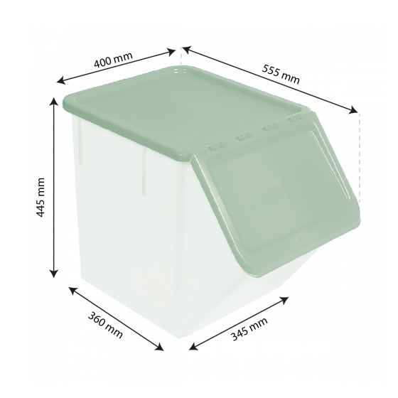 40 L ingredient container + light green lid