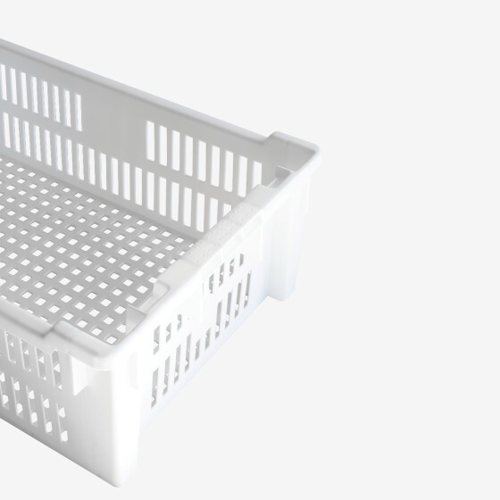Caisse ajourée empilable emboîtable 600 x 400 x 200 mm - 30 L - 2 couleurs