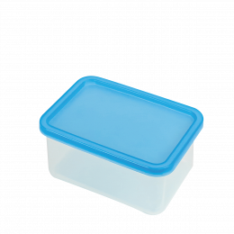 Translucent airtight box + blue lid