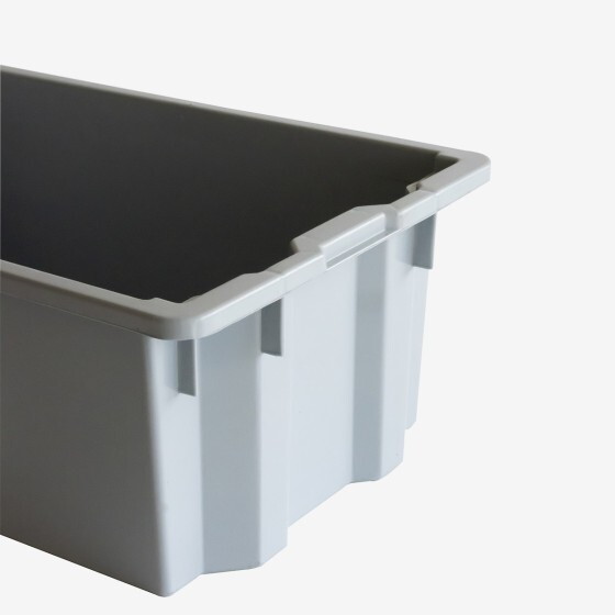 Bac empilable emboîtable 750 x 460 x 310 mm - 70 L - gris