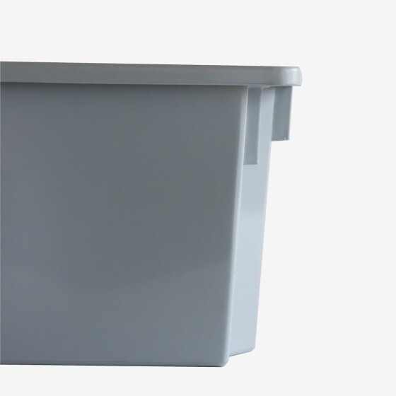 Bac empilable emboîtable 750 x 460 x 310 mm - 70 L - gris