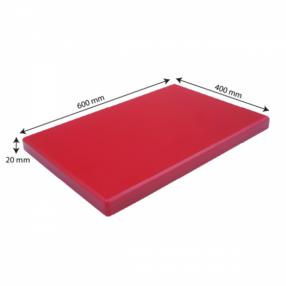 Smooth chopping board 600 x 400 x 20 HACCP