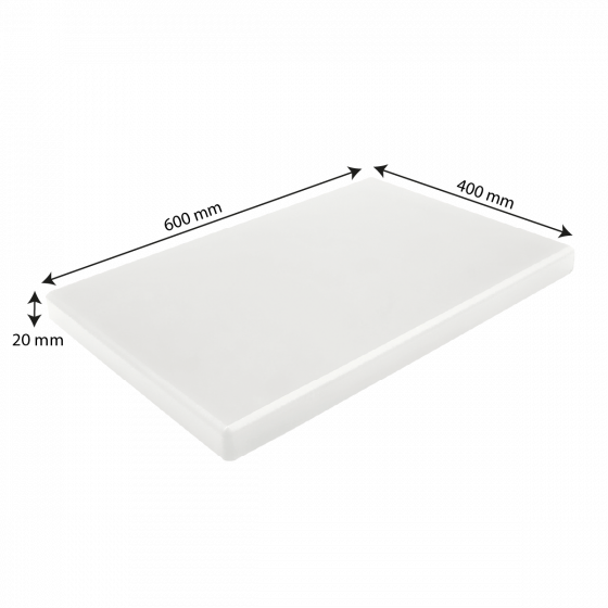 Planche à découper lisse 600 x 400 x 20 HACCP