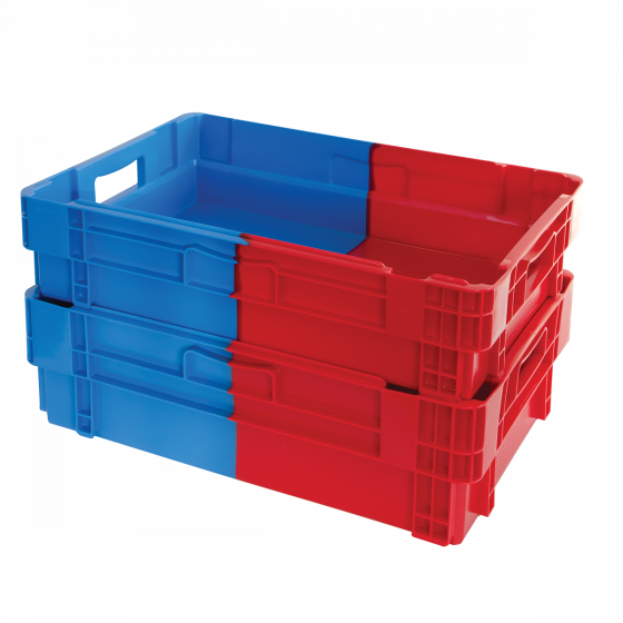 Two-tone nesting stacking container - 600 x 400