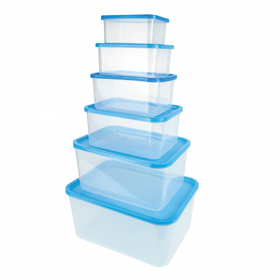 Translucent airtight box + blue lid