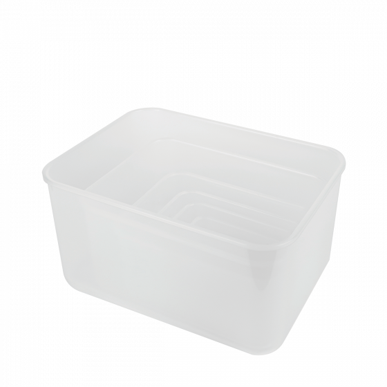 Translucent airtight box + blue lid