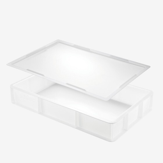 Lot dough container - 530 x 525 x 90 mm - GN1/1  - white
