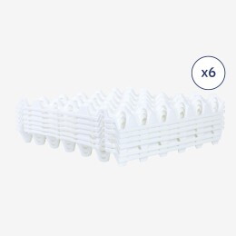 Alvéoles à oeufs - 30 oeufs - lot de 6 - blanc