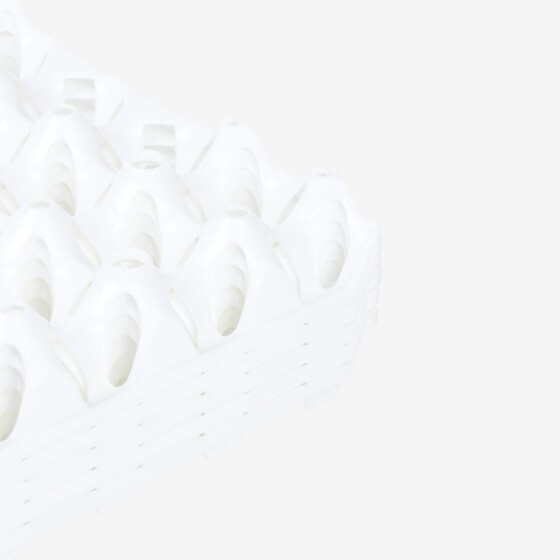 Alvéoles à oeufs - 30 oeufs - lot de 6 - blanc