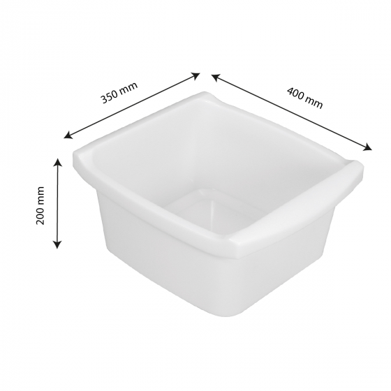 Deep rectangular basin