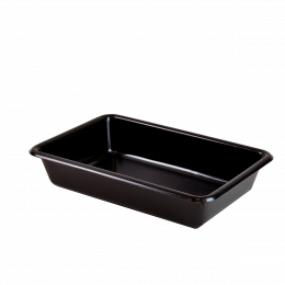 Black flat tray