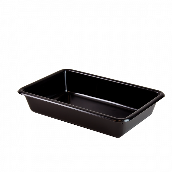 Black flat tray