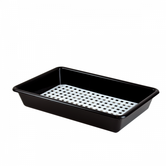 Bac plat noir