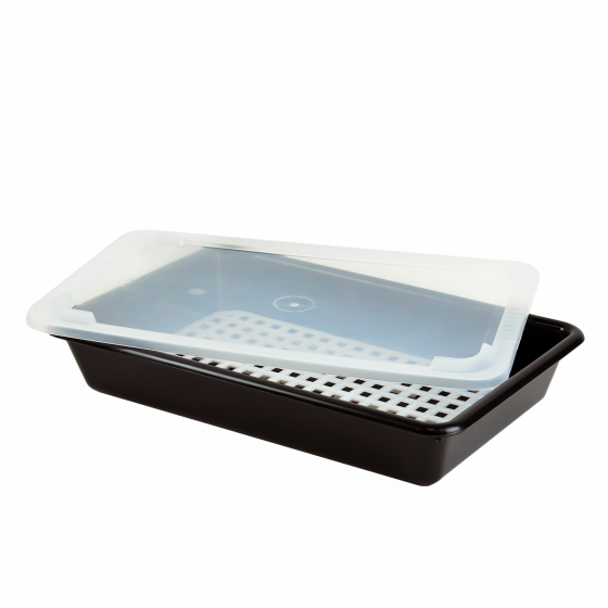 Bac plat noir