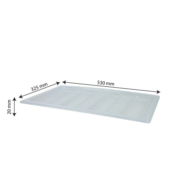 Couvercle pour range-couverts GN 1/1 - transparent