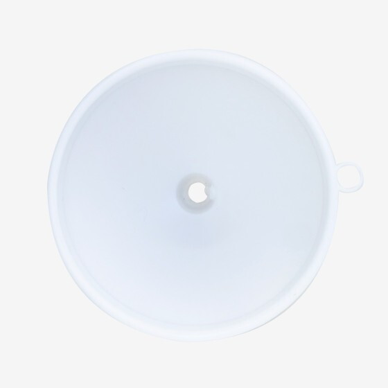 Entonnoir traditionnel - 14 cm de diamètre - blanc
