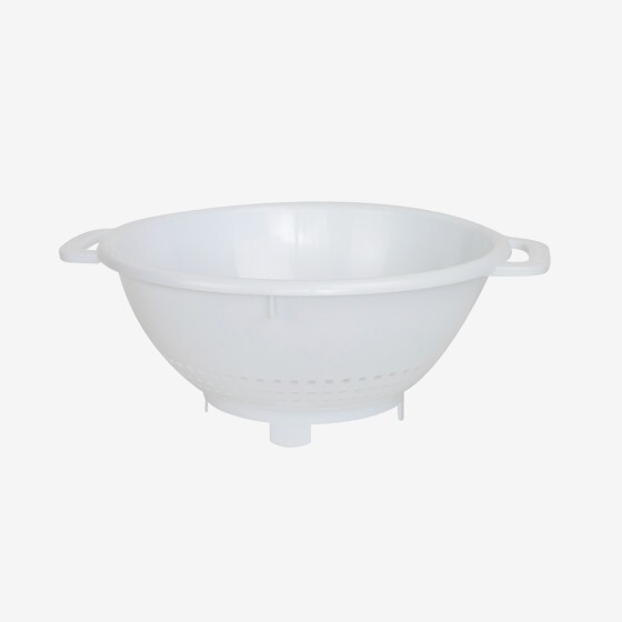 Colander  26 cm diameter  white