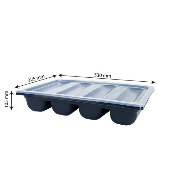 Cutlery tray with lid GN 1/1