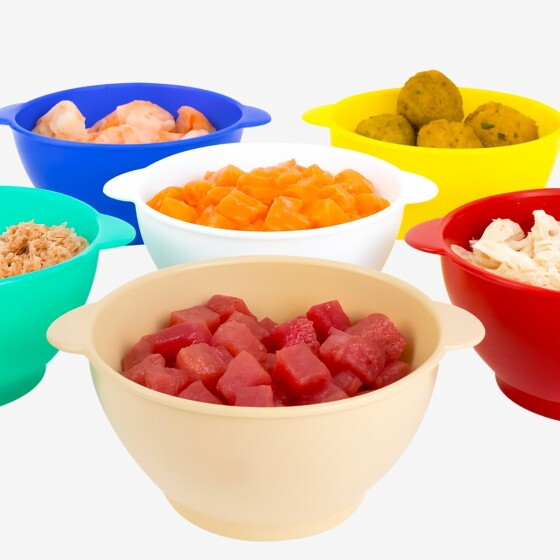 Bols avec anses 50 cl - lot de 6 - couleurs HACCP