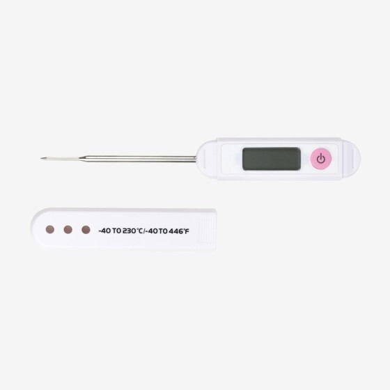 Waterproof stainless steel probe thermometer 80 mm