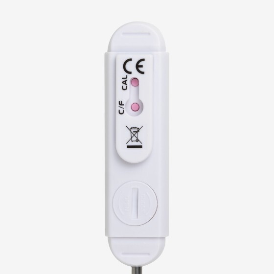 Thermomètre à sonde en inox étanche 80 mm