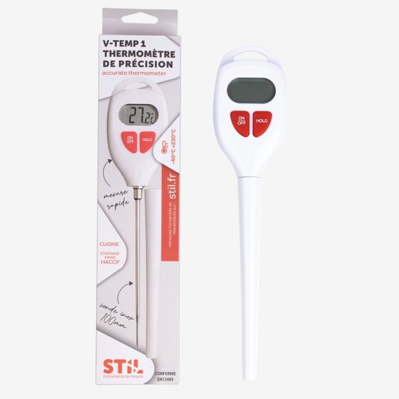Waterproof stainless steel probe thermometer 100 mm  HACCP compliant