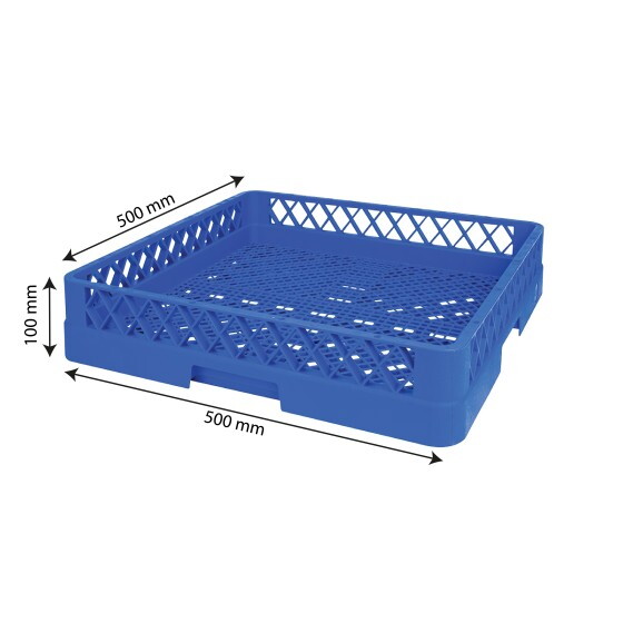 Casier de lavage pour couverts - 500 x 500 x 100 mm