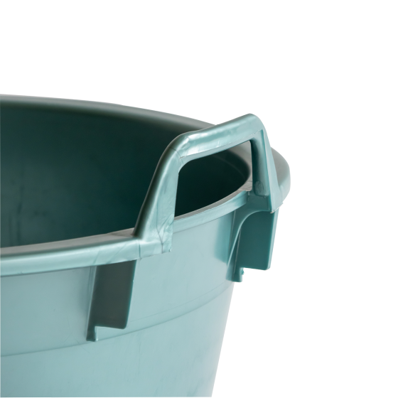 Round soft tub with handles - 40 L - green