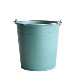 Seau rond souple avec anse acier - 11 L – vert