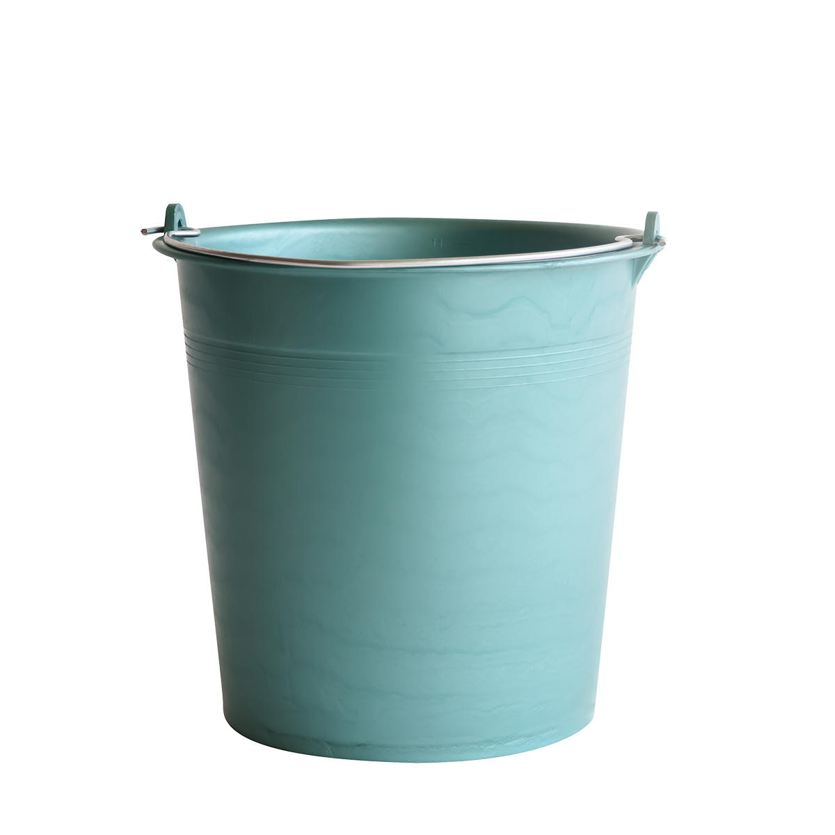 Seau rond souple avec anse acier - 11 L – vert