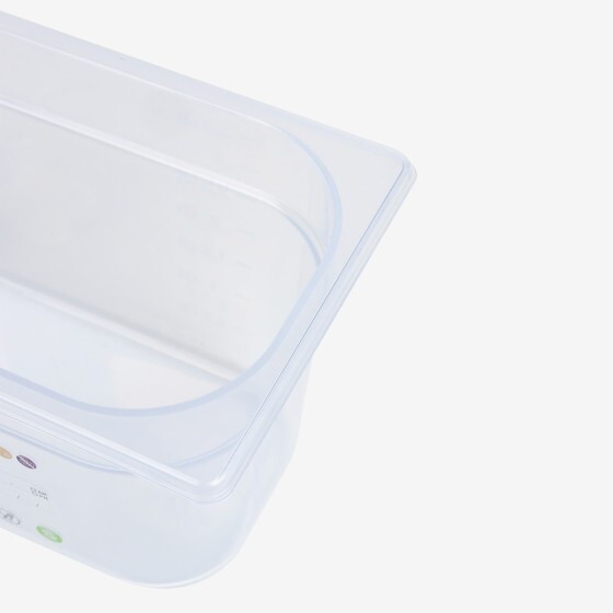 Gastronorm container + lid - GN1/4 HACCP - 150 mm - 3,8 L - Set of 2