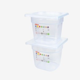 Gastronorm container + lid - GN1/6 HACCP - 150 mm - 2,3 L - Set of 2