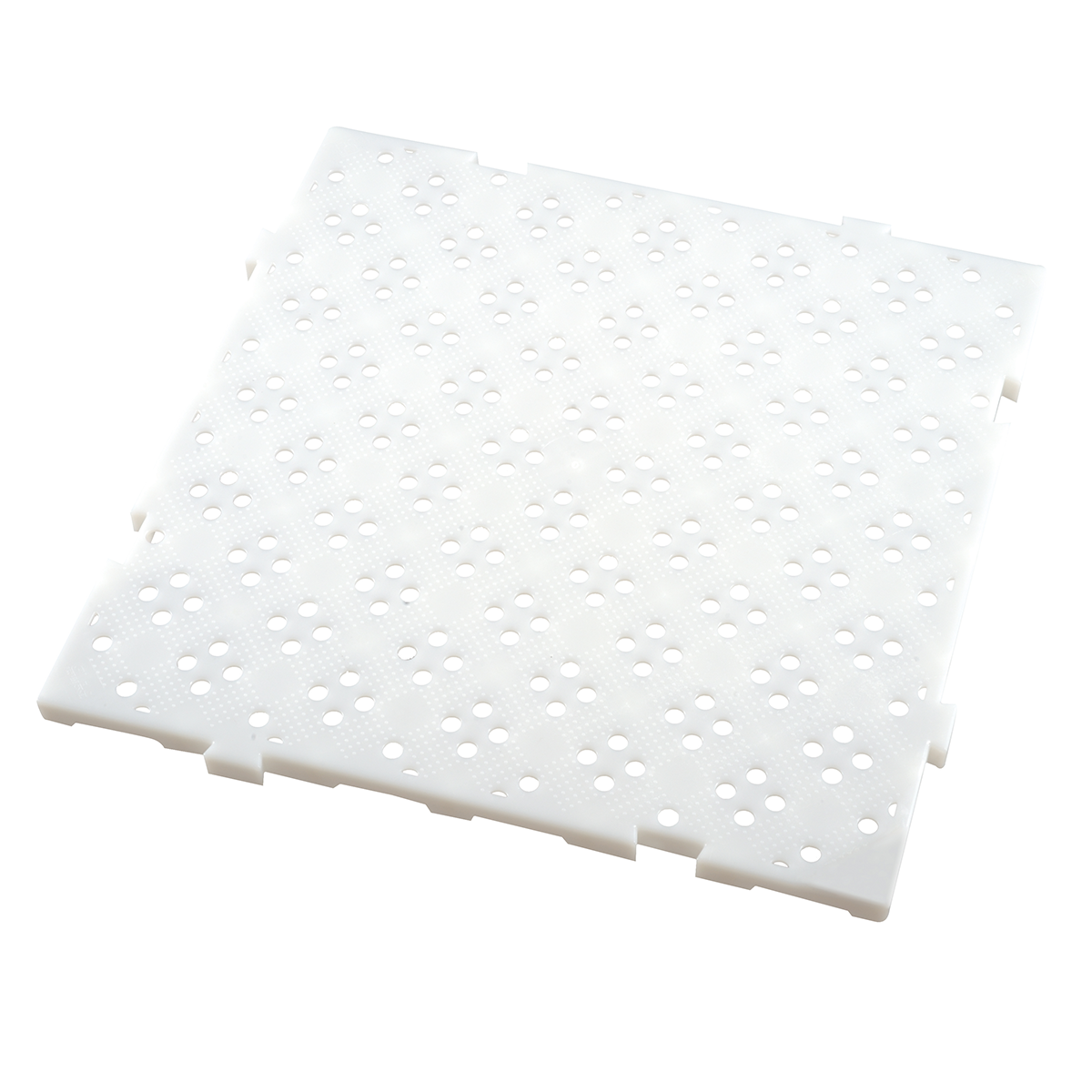 Lot de 4x caillebotis HACCP 50 x 50 cm, épaisseur 2,2cm - 1m² - blanc