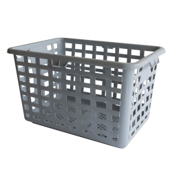 Large model wicker basket 800 x 560 x 470 mm - 112 L - white