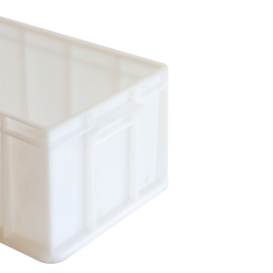 Stackable reinforced container 490 x 280 x 205 mm - 20 L - white