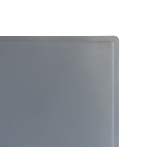 Bac renforcé empilable 800 x 600 x 130 mm - 45 L - gris