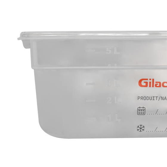 Gastronorm container + lid - GN1/2 HACCP - 100 mm - 6 L - Set of 2